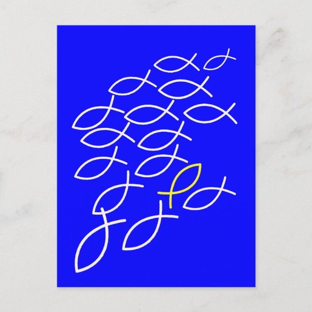 Fische Postkarte (Vorderseite)