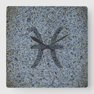 Fische Quadratische Wanduhr