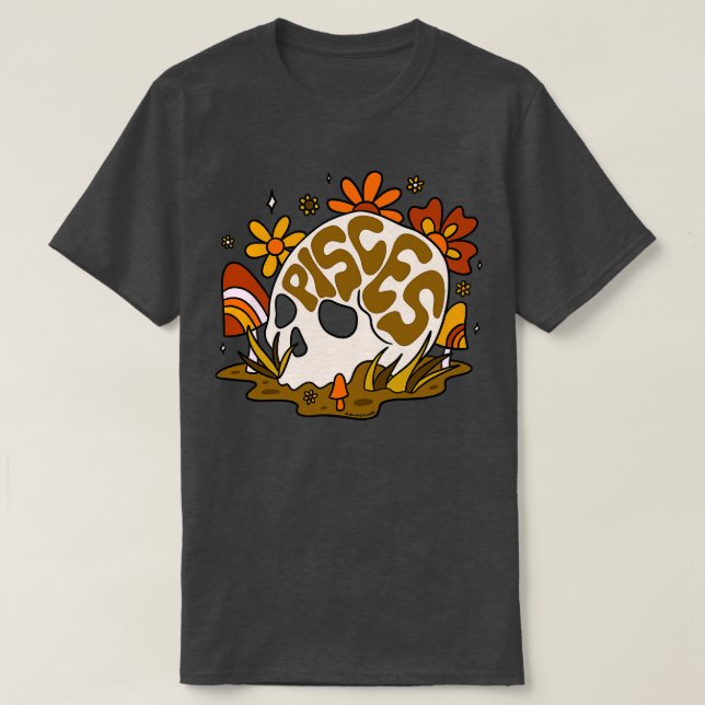 Fische-Schädel T-Shirt (Design vorne)