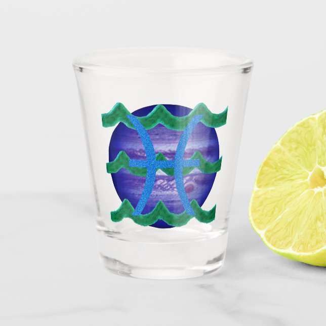 Fische Schnapsglas (Vorderseite)