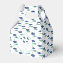Fische schwimmen Blue Baby Dusche Geschenkschachtel