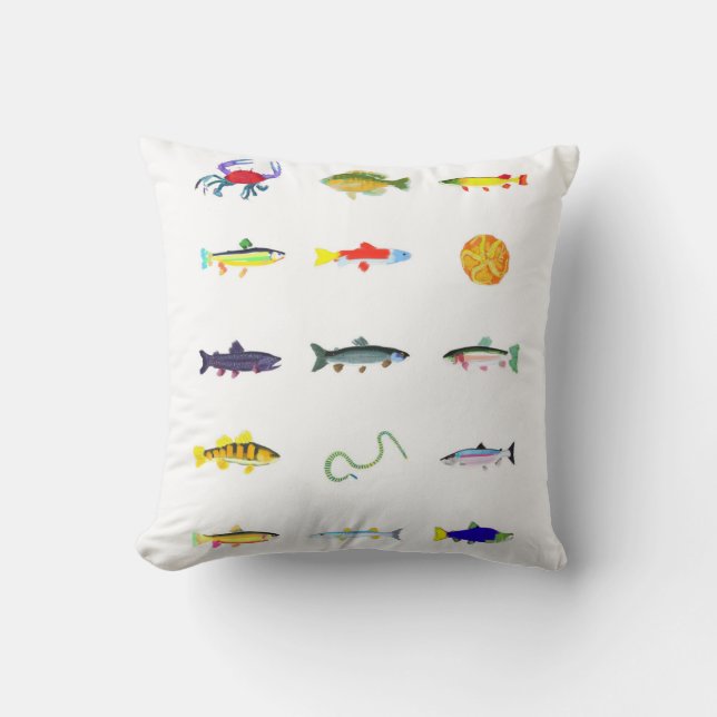 Fische, Seeschlange, Krabbenkissen Kissen (Vorderseite)