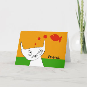 Fische sind Freunde Notecard Karte