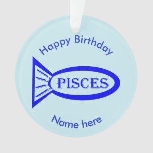 Fische Star Sign Fish Akrylic Ornament