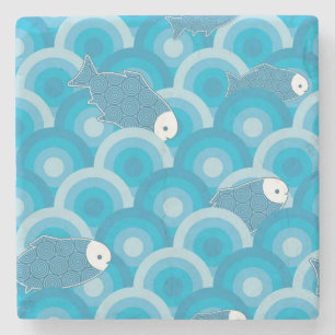 Fische Steinuntersetzer