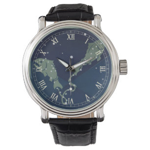 Fische Sternbild Retro Tierkreis Astrologie Armbanduhr