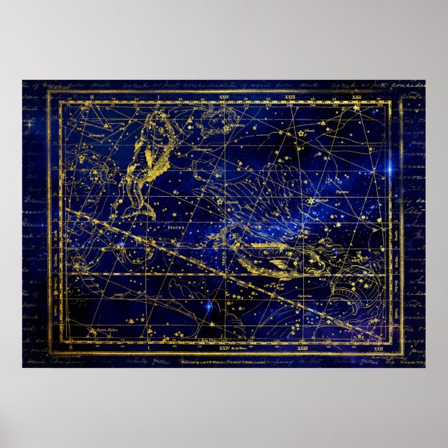 Fische-Sternbildposter Poster (Vorne)