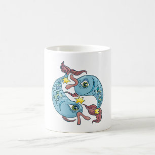 Fische Sternzeichen Fisch Himmels Astrologie Kaffeetasse