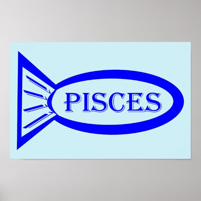 Fische-Sternzeichen-Fisch-Plakat Poster (Vorne)