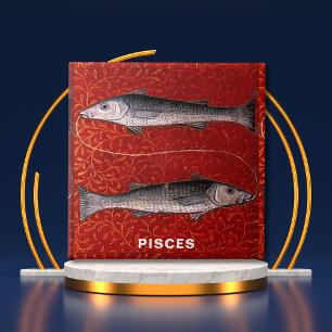 Fische Sternzeichen Geburtstagsfeier Fliese