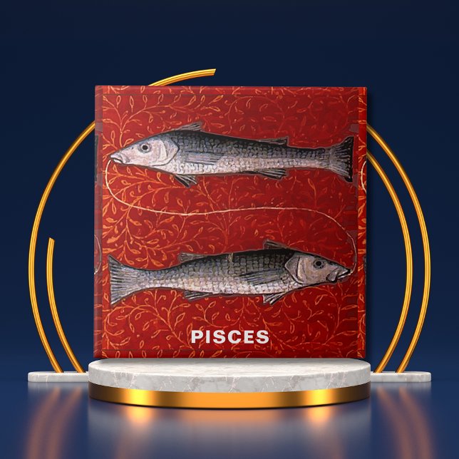 Fische Sternzeichen Geburtstagsfeier Fliese (Pisces the Fish Zodiac Sign Birthday Party Ceramic Tile Cover)