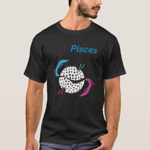 Fische Sternzeichen Golf Original Patentiertes Des T-Shirt