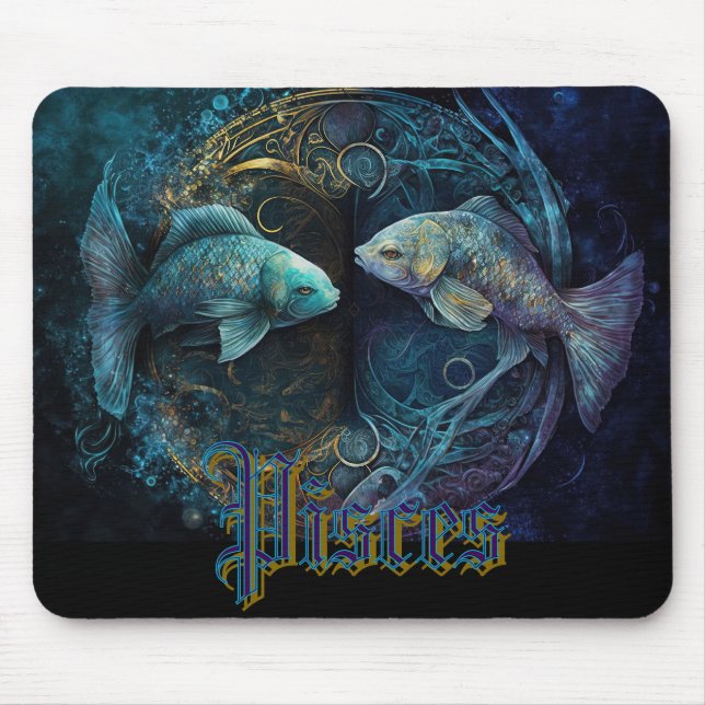Fische Sternzeichen Mousepad (Vorne)