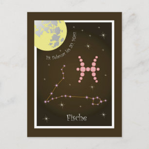 Fische Sternzeichen Postkarte