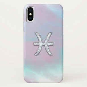 Fische Sternzeichen Symbol Perlmutt-Stil Case-Mate iPhone Hülle