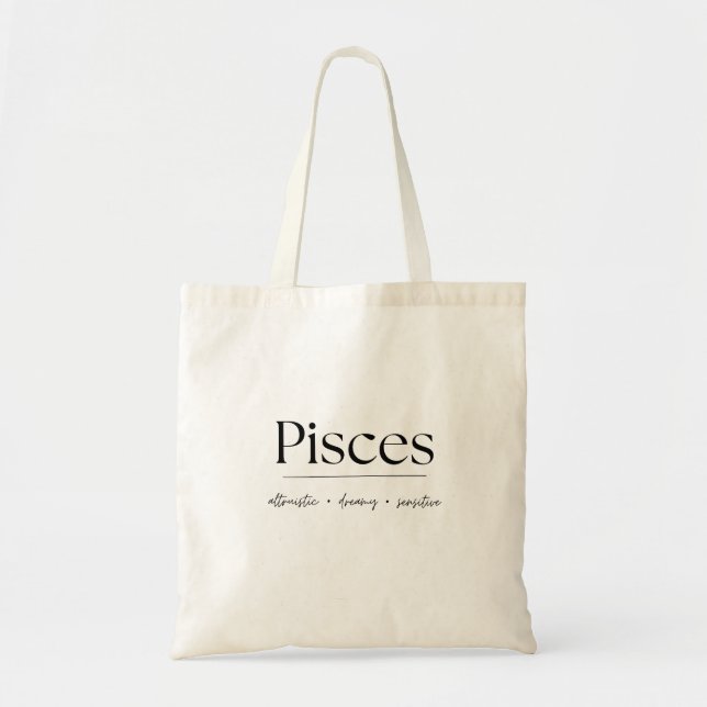Fische-Sternzeichen-Tasche Tragetasche (Vorne)