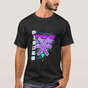 Fische-Sternzeichen-Vaporwave-Ästhetik 80 90er Für T-Shirt