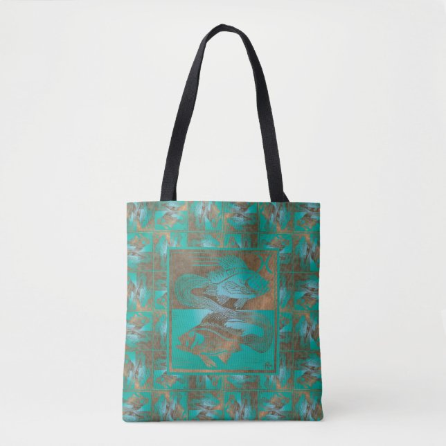 Fische-Tragetasche Tasche (Vorderseite)