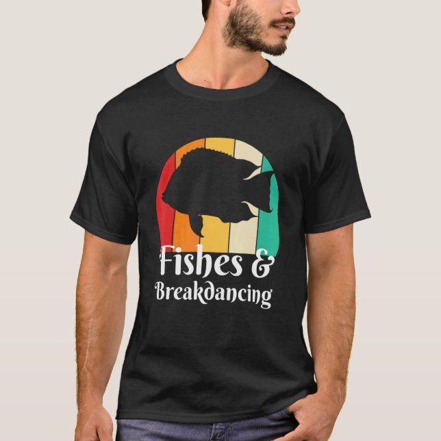 Fische und Breakdancing T-Shirt (Vorderseite)