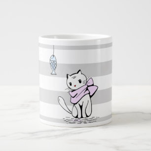 Fische und Katzen Jumbo-Tasse