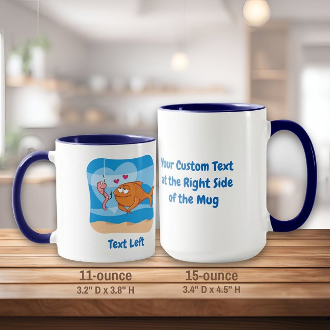 Fische und Köder in der Tasse der Liebe (Von Creator hochgeladen)