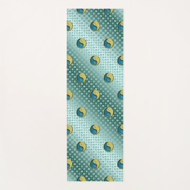 Fische und Metallschlange Yogamatte (Vorderseite)