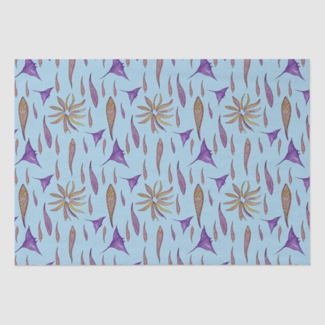 Fische und Rays Seidenpapier (Vorderseite)