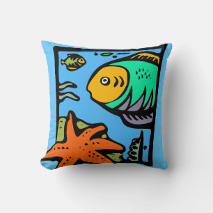 Fische und Sternfische Kissen