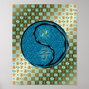 Fische und Wasserratten Poster