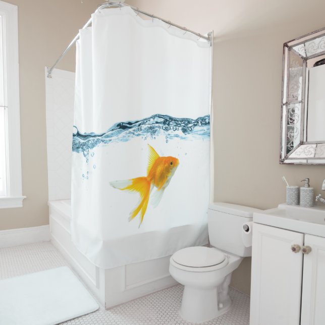 Fische unter Wasser-Duschvorhang Duschvorhang (Beispiel)
