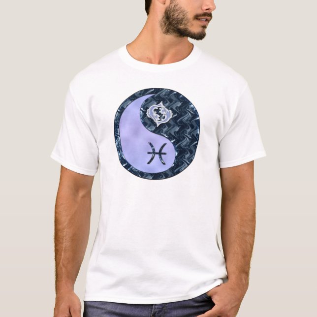 Fische Yin Yang T-Shirt (Vorderseite)
