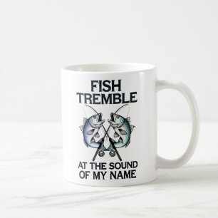 "Fische zittern Funny Fishing Zitat Design für Ang Kaffeetasse