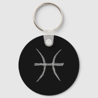 Fische. Zodiac Astrologie Zeichen. Schwarz.