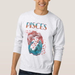 Fische Zodiac Horoskop Wasserastrologie Zeichen Sweatshirt