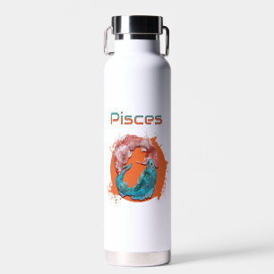Fische Zodiac Horoskop Wasserastrologie Zeichen Trinkflasche
