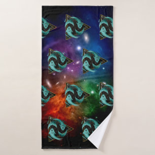 Fische Zodiaque Geschenk Astrologie Badewäsche Badhandtuch Set
