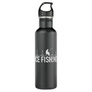 Fischeisfischen Herzschlag Edelstahlflasche