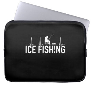 Fischeisfischen Herzschlag Laptopschutzhülle