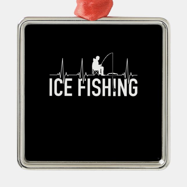 Fischeisfischen Herzschlag Ornament Aus Metall (Vorne)