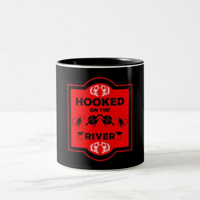Fischen Alaska Zweifarbige Tasse (Mittel)