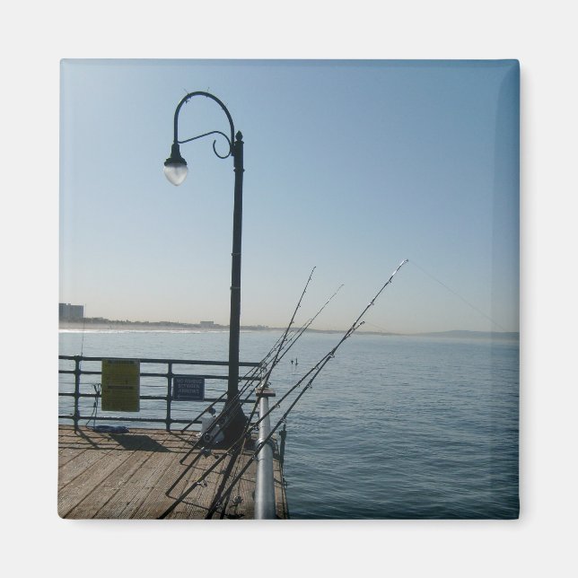 Fischen am Pier Santa Monica Magnet (Vorne)