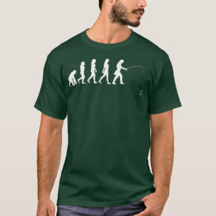 Fischen Angler Girls Fisherman Evolution T-Shirt
