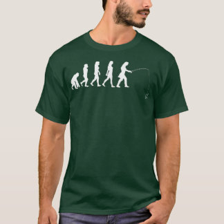 Fischen Angler Girls Fisherman Evolution  T-Shirt