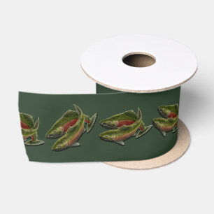 Fischen-Band-Papier-kundenspezifisches Satinband