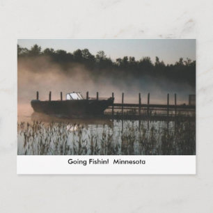 Fischen Bootsnebel, Going Fishin! Minnesota Postkarte