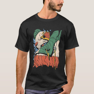 Fischen der mexikanischen Flagge mit Fischen für m T-Shirt