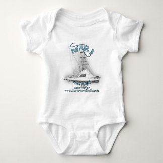 Fischen des Sport-Mar1 31' klassischer Bertram Baby Strampler