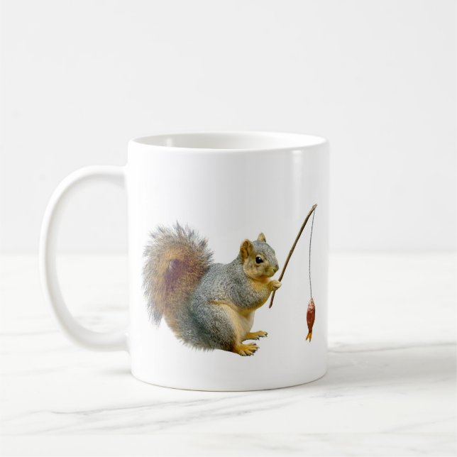 Fischen-Eichhörnchen-Tasse Kaffeetasse (Links)