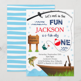Fischen Einladung zum 1. Geburtstag