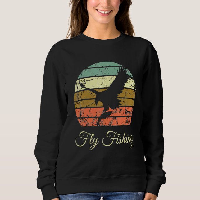 Fischen Fischen Fischen Fliegen Fischer Sweatshirt (Vorderseite)